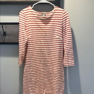 J. Crew Striped Red and White Top